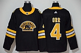 Bruins 4 Bobby Orr Black 3rd Adidas Jersey,baseball caps,new era cap wholesale,wholesale hats